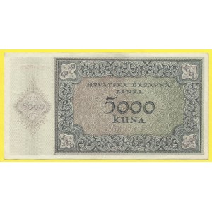 Chorvatsko. 5000 kuna 1941. s.R. Barac-H267a