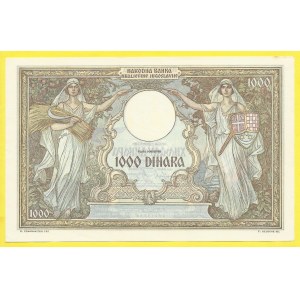 Jugoslávie. 1000 dinara 1931, s. T0803. Barac-Y30 