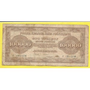 Polsko. 100.000 marek polskich 1922, s. F. Mil.-35