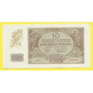 Polsko. 10 zlotych 1940, s. J. Mil.-94a