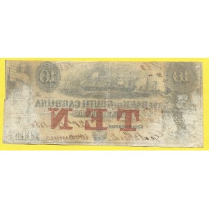 Amerika. Charleston. Bank of South Carolina. 10 dollar 1860