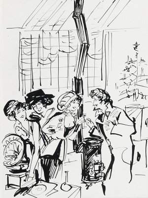 Antoni UNIECHOWSKI (1903-1976), Świąteczny toast