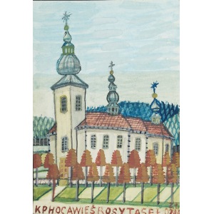 Nikifor KRYNICKI (1895-1968), Biały kościół