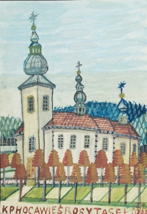 Nikifor KRYNICKI (1895-1968), Biały kościół