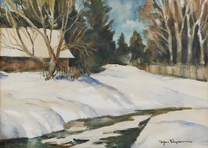 Stefan FILIPKIEWICZ (1879-1944), Pejzaż zimowy