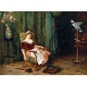 Paul MERWART (1855-1902), Skradziony odpoczynek