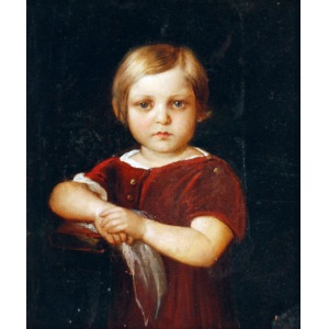 Autor nieokreślony, XIX w., Portret maleństwa