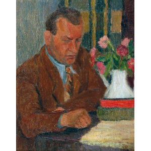 Zbigniew PRONASZKO (1885-1958), Portret czytającego mężczyzny
