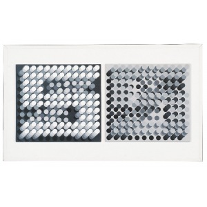 Krystyn ZIELIŃSKI (1929-2007), Black and white diptych, 1990