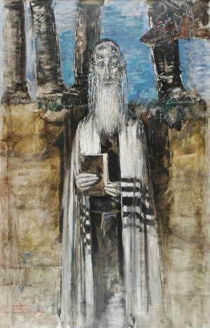 Maciej LACHUR (1927-2008), Rabin przed rozstrzelaniem, 1970