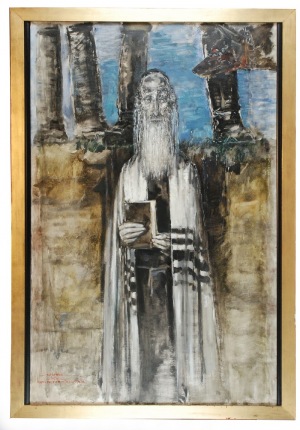 Maciej LACHUR (1927-2008), Rabin przed rozstrzelaniem, 1970