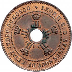 Congo, 2 Centimes 1888