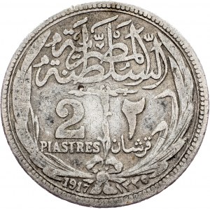 Egypt, 2 Piastres 1917