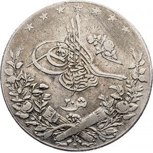 Abdul Hamid II. (1876-1909), 20 Qirsh 1302 (1885) W