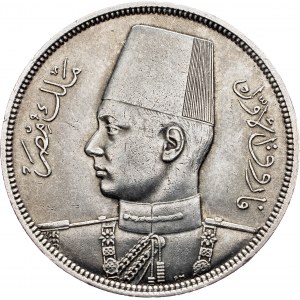 Farouk I (1936-1952), 10 Qirsh 1356 (1937)