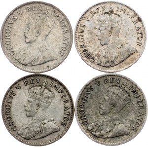 South Africa, 3 Pence 1928, 1932, 1933, 1934