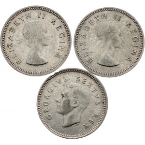 South Africa, 3 Pence 1952, 1953, 1958