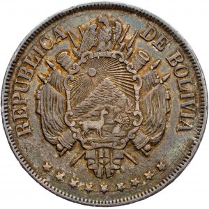 Bolivia, 1 Boliviano 1872
