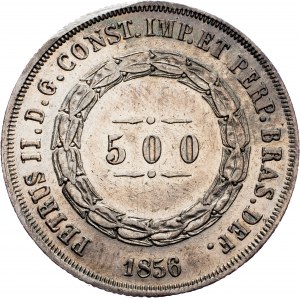 Brazil, 500 Réis 1856