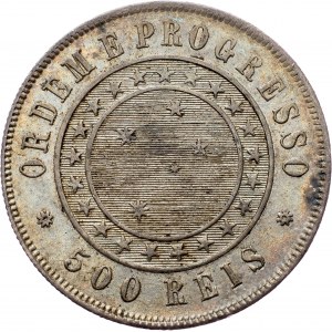 Brazil, 500 Réis 1889