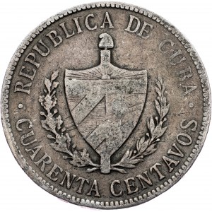 Cuba, 40 Centavos 1915