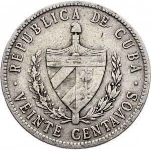Cuba, 20 Centavos 1948