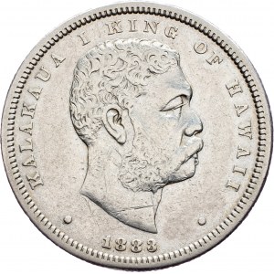 Kalakaua, 1/2 Dollar 1883, San Francisco