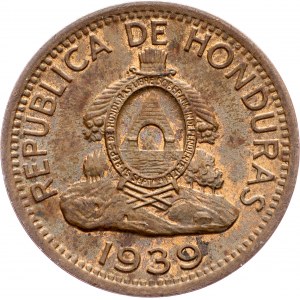 Honduras, 2 Centavos 1939, Philadelphia