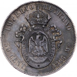 Mexico, 50 Centavos 1866