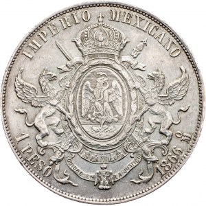 Mexico, 1 Peso 1866