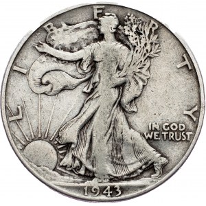 USA, 1/2 Dollar 1943, Philadelphia