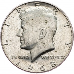 USA, 1/2 Dollar 1968, Denver
