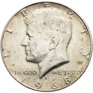 USA, 1/2 Dollar 1968
