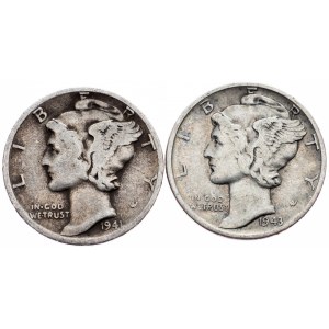 USA, 10 Cents 1941, 1943