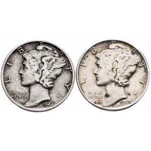 USA, 10 Cents 1944, 1945