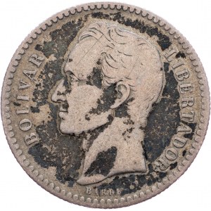 Venezuela, 1/2 Bolívar 1886