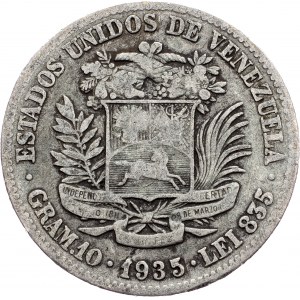 Venezuela, 2 Bolívares 1935