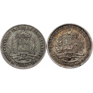 Venezuela, 2 Bolívares 1945, 1960