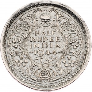 British India, 1/2 Rupee 1944