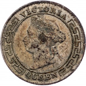 Ceylon, 10 Cents 1897