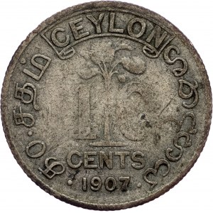 Ceylon, 10 Cents 1907