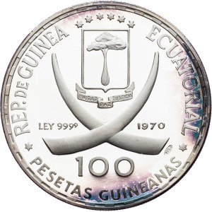 Equatorial Guinea, 100 Pesetas Guineanas 1970