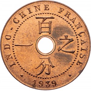 French Indochina, 1 Centime 1939, Paris