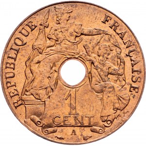 French Indochina, 1 Centime 1939, Paris