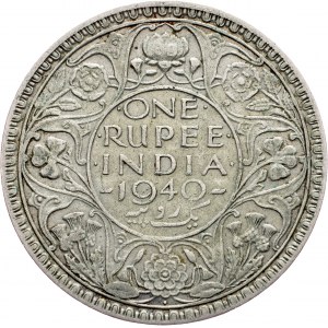 India, 1 Rupee 1940, Bombay
