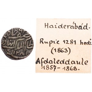 India, 1 Rupee 1281 AH