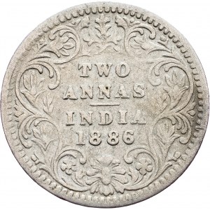 India - British, 2 Annas 1886