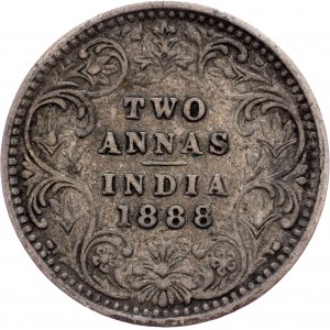India - British, 2 Annas 1888