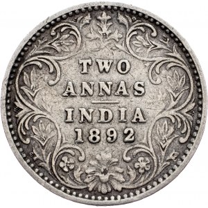 India - British, 2 Annas 1892