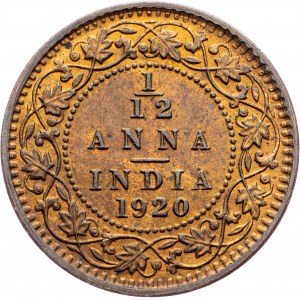 India - British, 1/12 Anna 1920, Calcutta